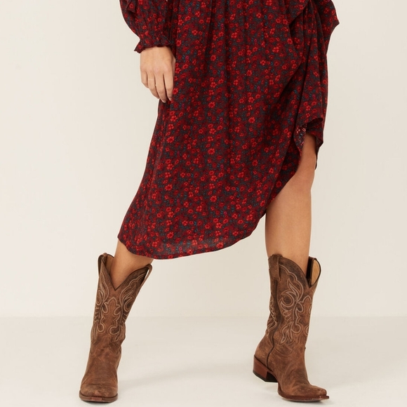 Shyanne Floral Single Shoulder Midi Dress Women's XS - Picture 3 of 8